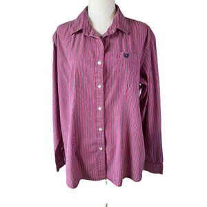 🌵 Panhandle Rough Stock Women's Western Button-Down – Texan Pride in Size XL💐